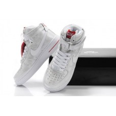 Nike Air Force высокие white/red